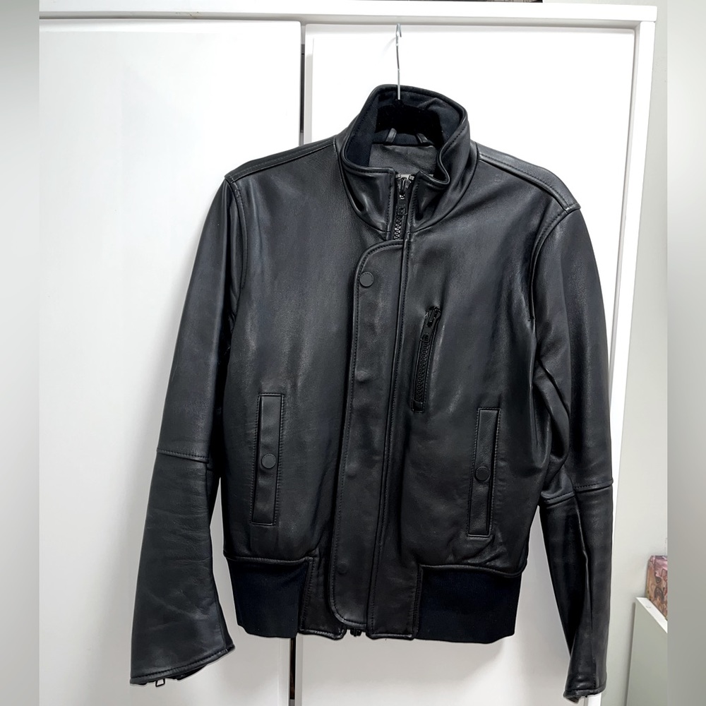 The Arrivals Leather Coat